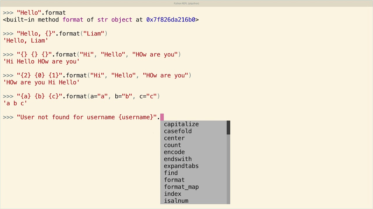 Python Format